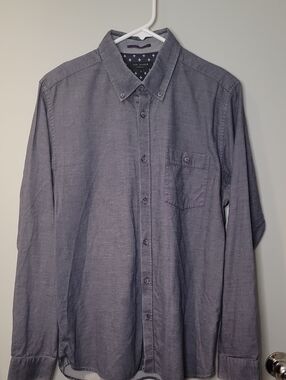 Ted Baker Men's Button-Down Shirt in Slate Denim